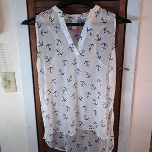 Ladies No Boundries Hi-Lo V-neck sleeveless top